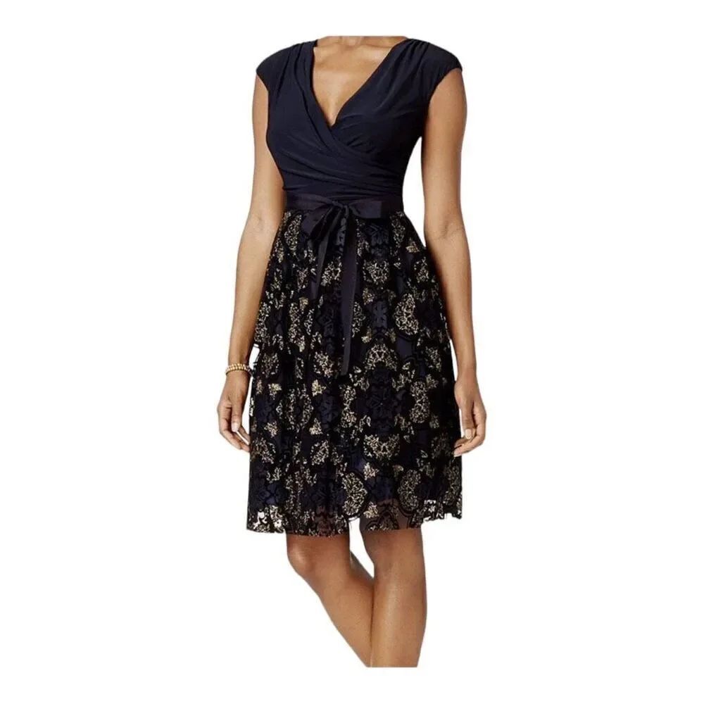 Womens SLNY New York Beautiful Semi Formal Winter Dress - Sz 16
